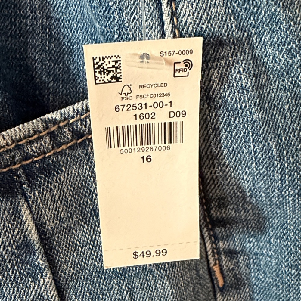 Old Navy Women's High Rise Barrel Leg Ankle Jeans Size 16 NEW - Picture 5 of 8